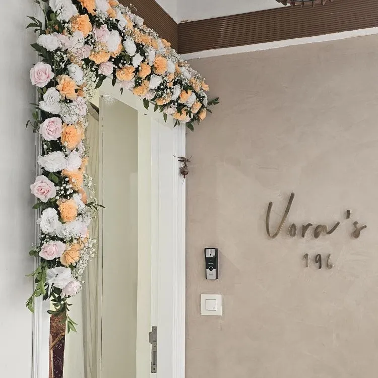 Traditional Floral Decor Setup